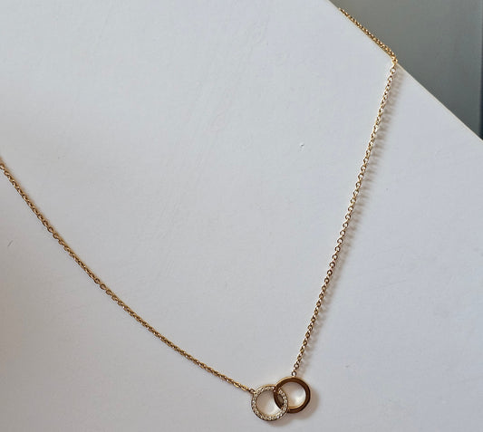 Collier double cercle